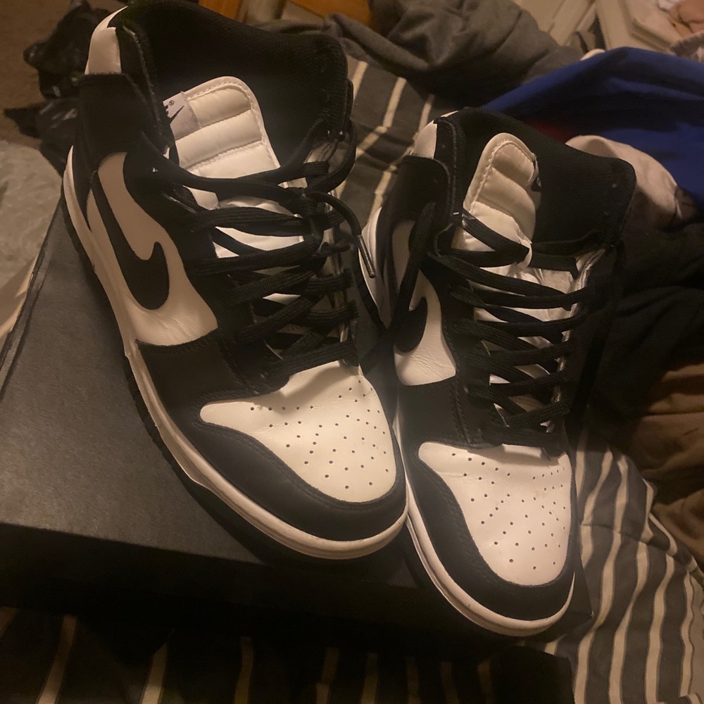 Black and white jordan 1s , Only Worn Once !
